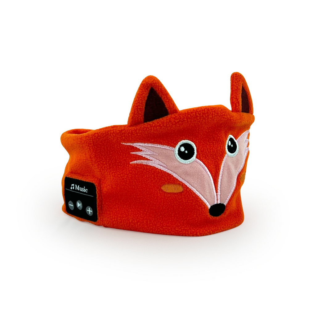 Mascherina per dormire bluetooth per bambini con volpe rossa
