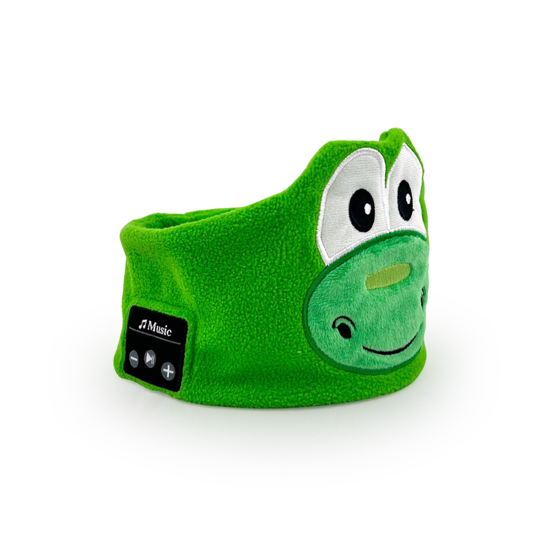 Mascherina per dormire bluetooth per bambini con rana verde
