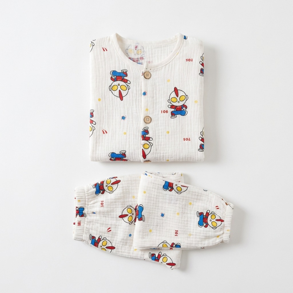 Kleine Held kinderpyjama met superhelden print – airenso