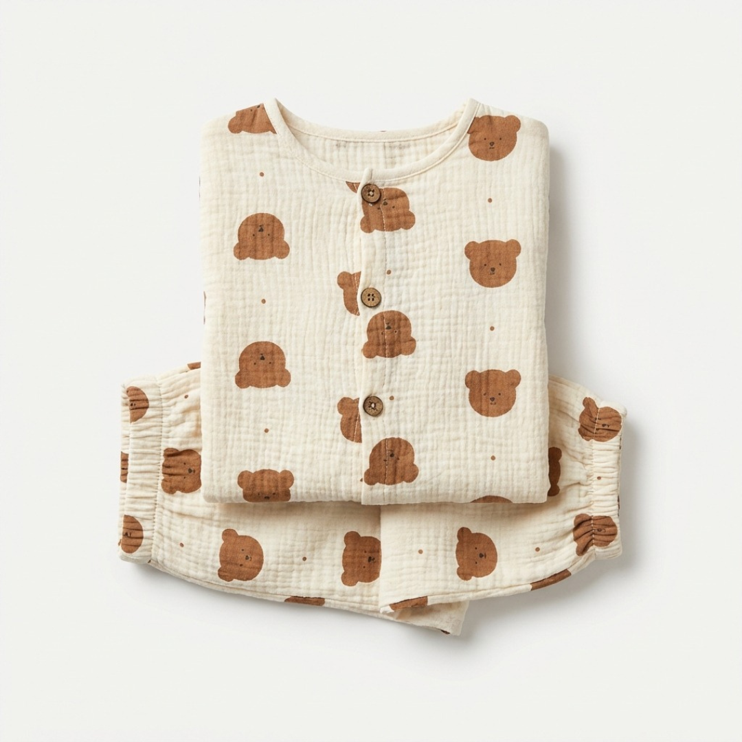 Teddy Knuffel kinderpyjama met teddybeer print – airenso