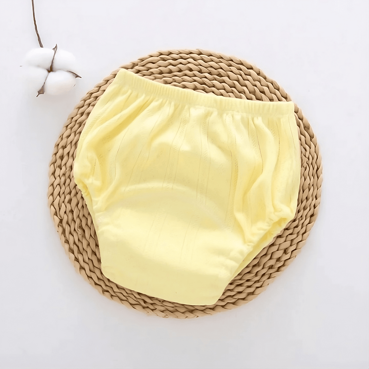 Mutandine di apprendimento airenso in cotone giallo